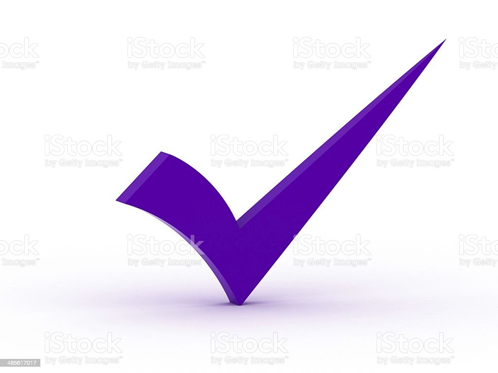 Purple checkmark